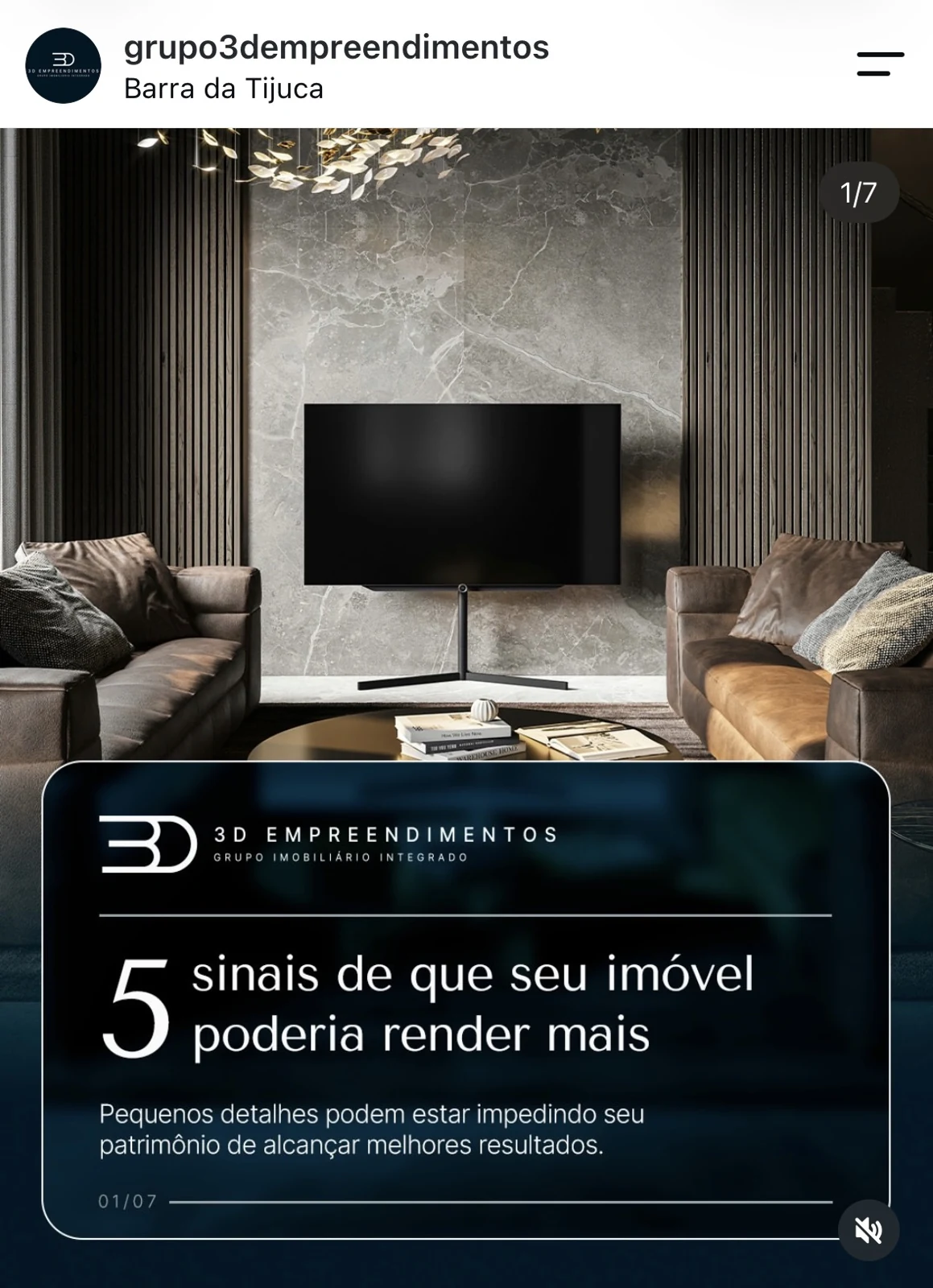 Peça real produzida para Grupo 3D Empreendimentos